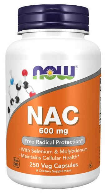 NOW NAC-Acetyl cysteine 600mg 250caps