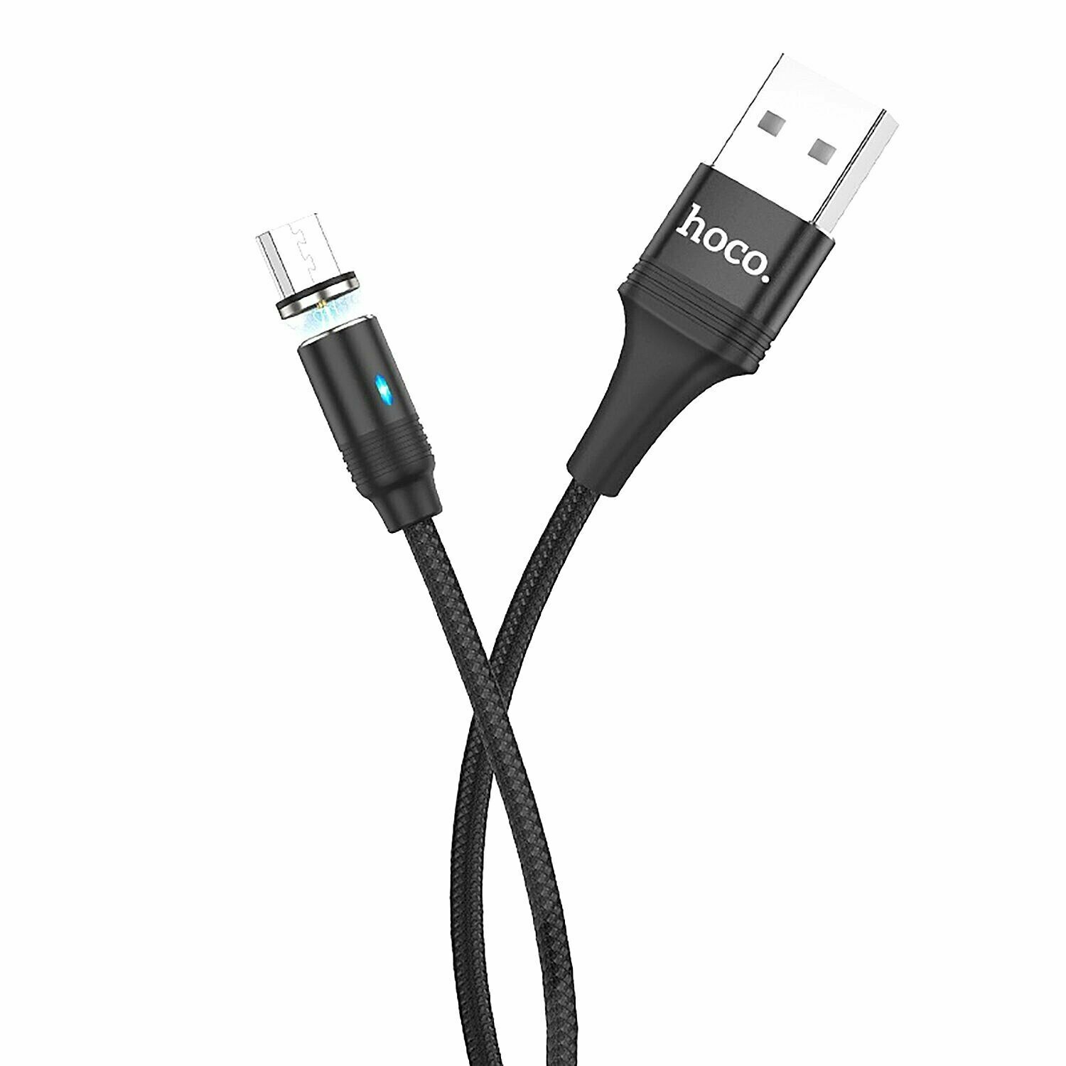 Кабель USB - micro USB Hoco U76 Fresh magnetic (черный), 1 шт.