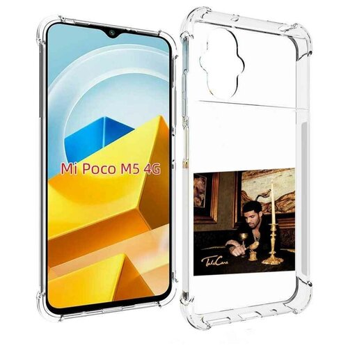 Чехол MyPads Drake - Take Care для Xiaomi Poco M5 задняя-панель-накладка-бампер чехол mypads drake scorpion для xiaomi poco m5 задняя панель накладка бампер