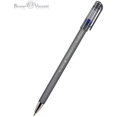 Ручкa BrunoVisconti, шариковая, 0.5 мм, синяя, SlimWrite. ICE, Арт. 20-0207 набор brunovisconti из 2 х шариковых ручек 0 5 мм синий slimwrite ice арт 20 0207 2