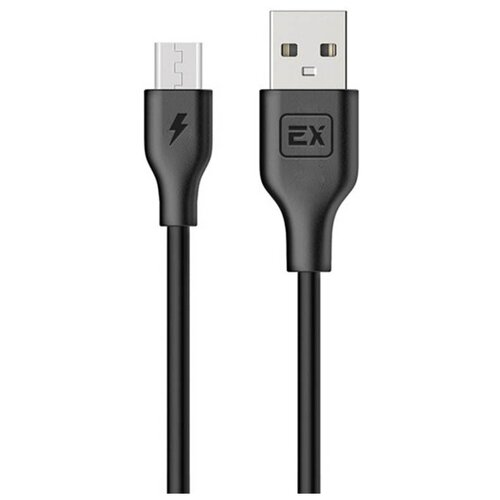 Дата-кабель Exployd USB - microUSB круглый чёрный 2М Classic EX-K-486 дата кабель exployd usb 8 pin круглый белый 2м classic ex k 489