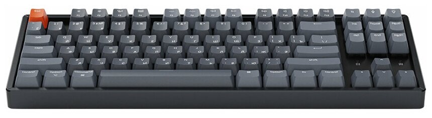 Клавиатура Wireless Keychron TKL, алюминиевый корпус, white LED подсветка, Gateron brown switch, серая - фото №8