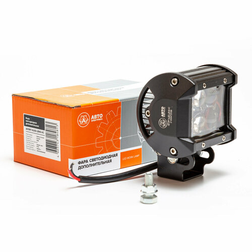 Фара светодиодная дополнительная прямоугольная 18RT-6LED-LENS-HC направленный свет, 6 диодов, линзованная 18W, 12/24V (АвтоЭлектрика)