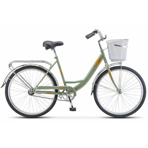 Женский велосипед Stels Navigator 245 C 26 Z010, год 2023, цвет Зеленый, ростовка 19