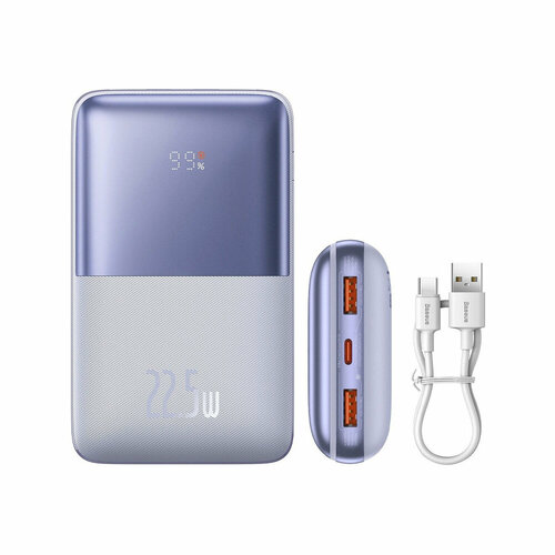 Универсальный внешний аккумулятор Baseus Bipow Pro Digital Display 20000mAh 225W Пурпурный 655000₽