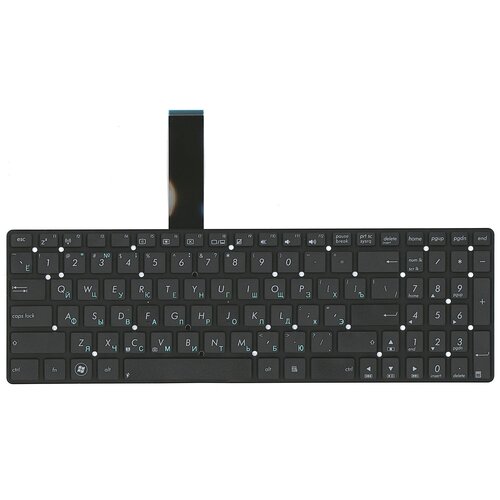 Клавиатура для ноутбука Asus K55 X501 черная без рамки клавиатура для ноутбука asus x501 черная без рамки