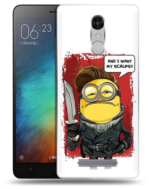 Чехол задняя-панель-накладка-бампер MyPads миньон убийца для Xiaomi Redmi Note 3/Xiaomi Redmi Note 2 Pro противоударный