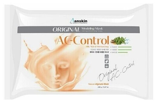 Anskin Ac Control Modeling Mask. Маска альгинатная для проблемной кожи против акне 240g