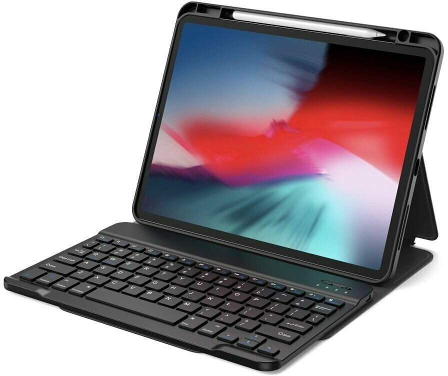 Чехол с клавиатурой для айпада WiWU Protective Keyboard на iPad 10.2 / 10.5 дюймов - Черная