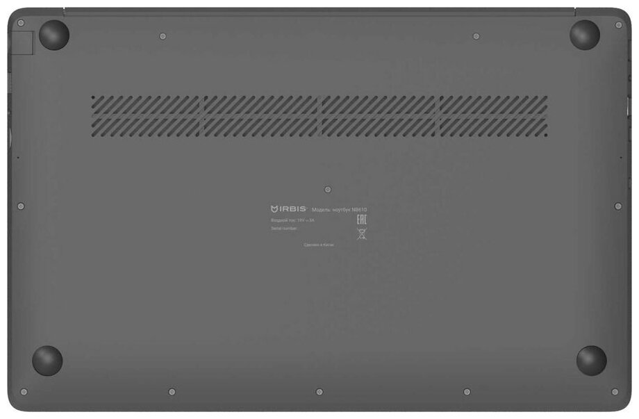 Ноутбук IRBIS NB610 1561920x1080 Intel Core i3 1005G112Ghz8GB HDD 1 TB SSD 128GB Windows 10 Home