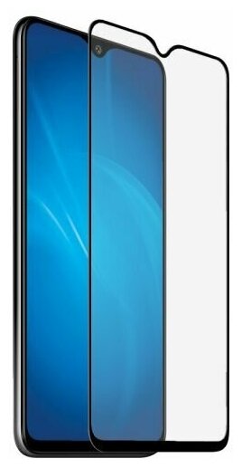 Защитное стекло для экрана DF vColor-08 для Vivo Y91/Y95/Y91c/Y91i/Y93/Y97/Y1s, 1 шт, черный [df ] - фото №1