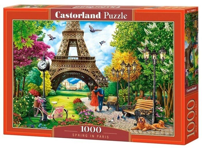 Пазл Castorland Puzzle Весна в Париже 1000 деталей 68х47см С-104840 3+