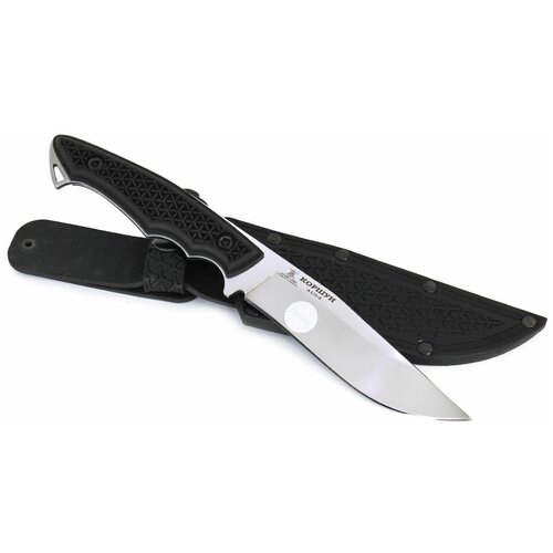 Туристический нож Коршун, сталь AUS-8, рукоять граб (лазерная резьба)
