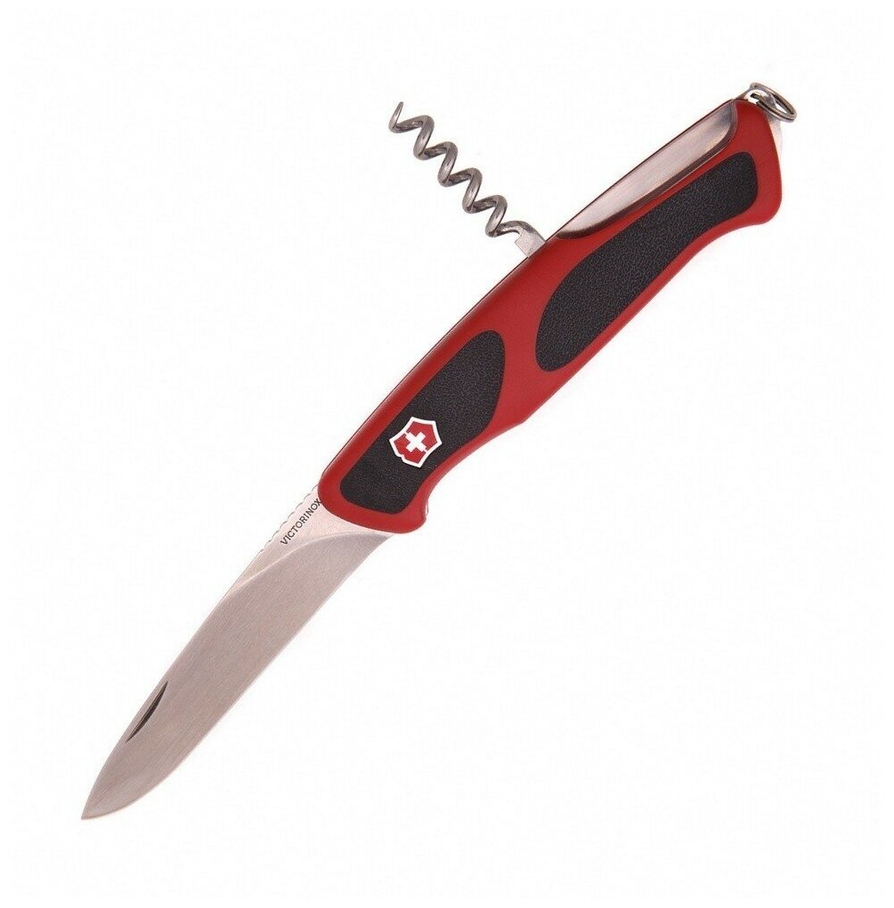 Нож перочинный Victorinox RangerGrip 52 (0.9523.C) 130мм 5функций красный/черный карт.коробка - фото №8