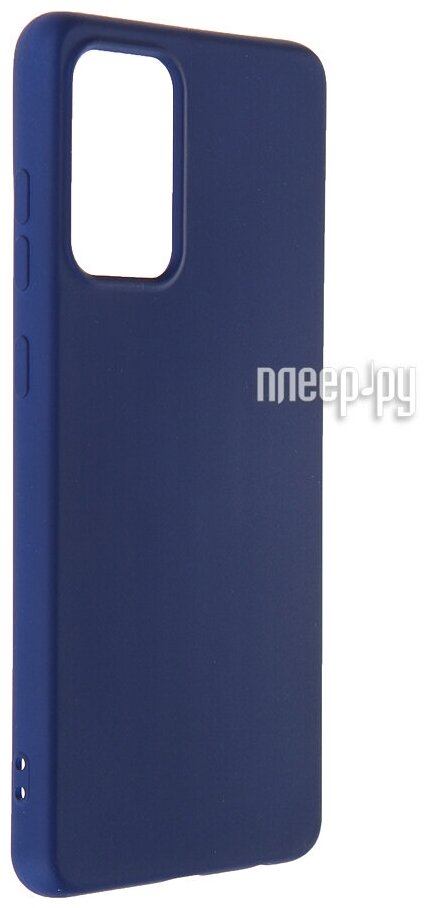 Чехол-накладка с микрофиброй для Samsung Galaxy A72 SM-A725F (blue) DF - фото №1