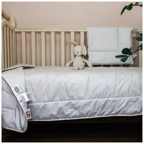 BABY ORGANIC LINEN 100x150/40х60 Комплект в кроватку: одеяло всесезонное и подушка