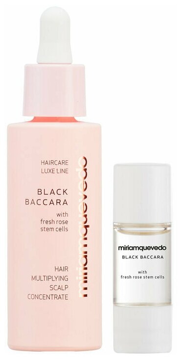 Miriamquevedo Black Baccara Hair Multiplying Scalp Concentrate + Pre-Treatment Exfoliator Set 40мл