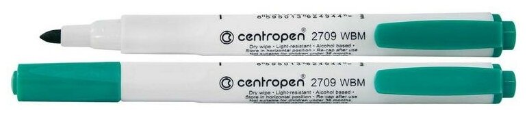 Маркер для доски Centropen 2 мм зеленый - фото №1