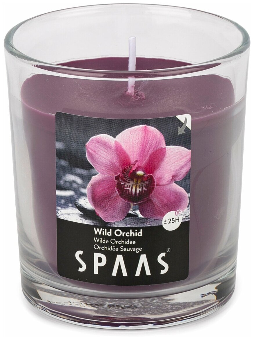 Свеча в стакане Дикая орхидея (25ч),SPAAS
