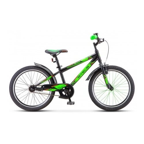 фото Подростковый горный (mtb) велосипед stels pilot 200 gent 20 z010 (2019) рама 11" чёрный/салатовый