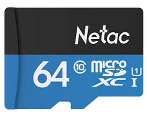 Netac microSDXC Netac 64GB NT02P500STN-064G-S P500 w/o adapter black (Черный)