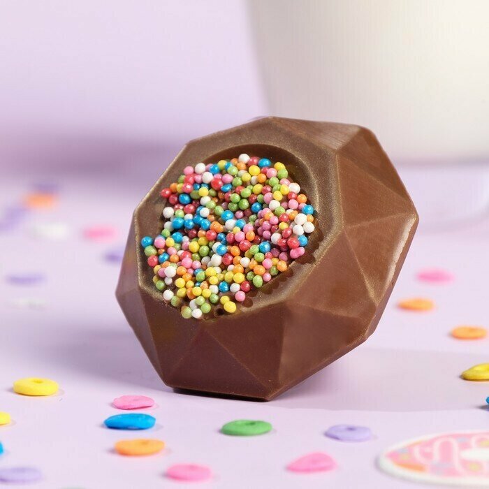 Шоколадная бомбочка С днем рождения, молочный шоколад, 38 г - фотография № 6