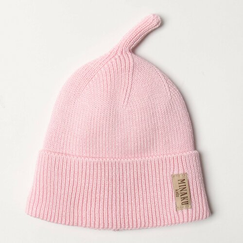 фото Шапка minaku, размер 44/46, розовый