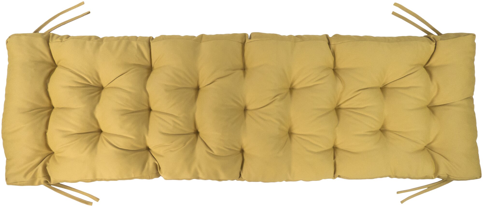 Подушка для скамьи 148х42х8 желтый