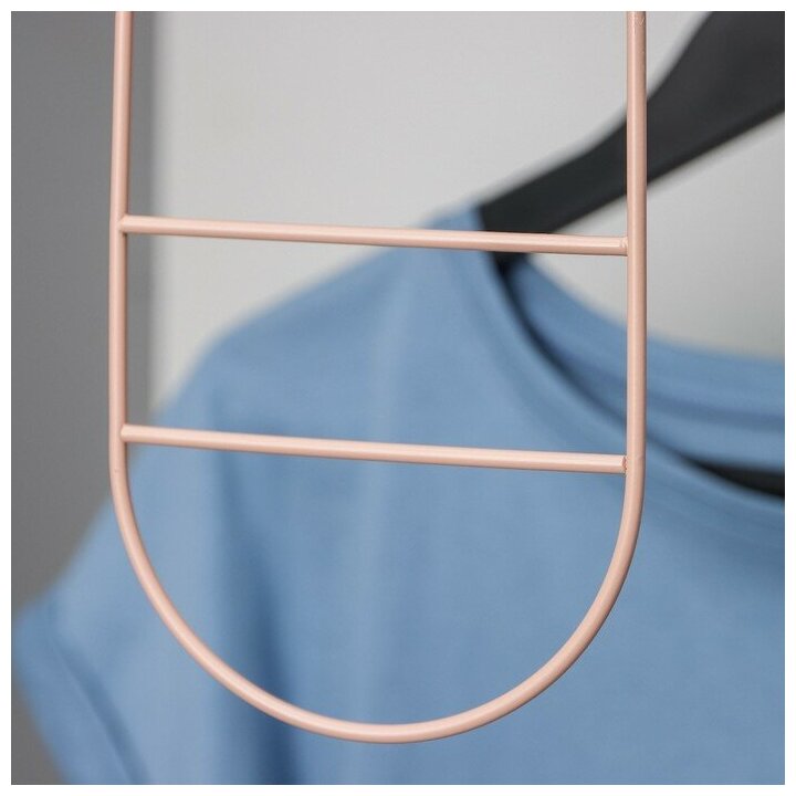 Вешалка для ремней и шарфов SAVANNA Wood, 11,3×24×1,1 см, цвет розовый - фотография № 3