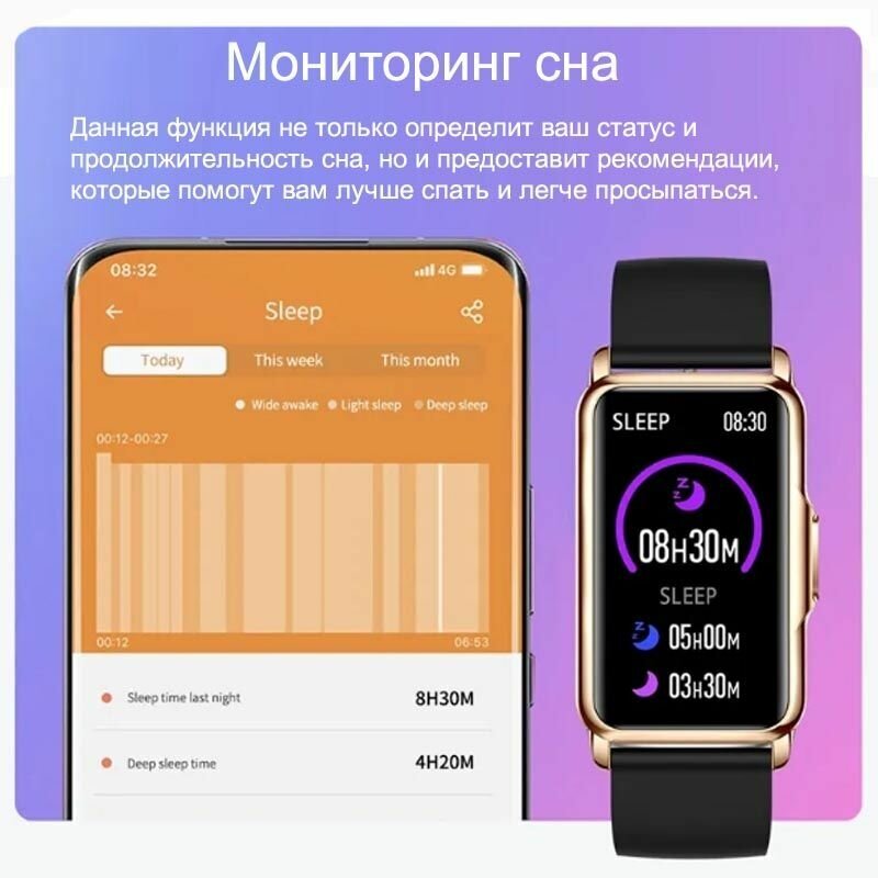 Умные часы CheckME Smart CMSH80GB с календарем, пульсометром, счетчиком калорий — фото 1