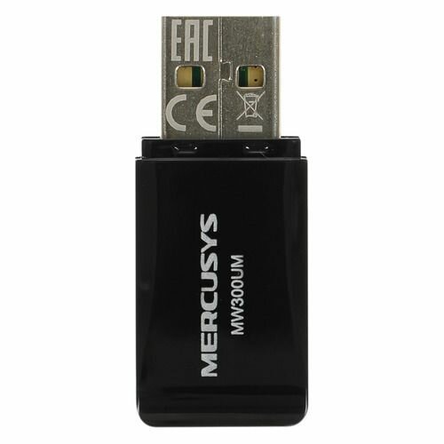 Сетевой адаптер Wi-Fi MERCUSYS MW300UM USB 2.0