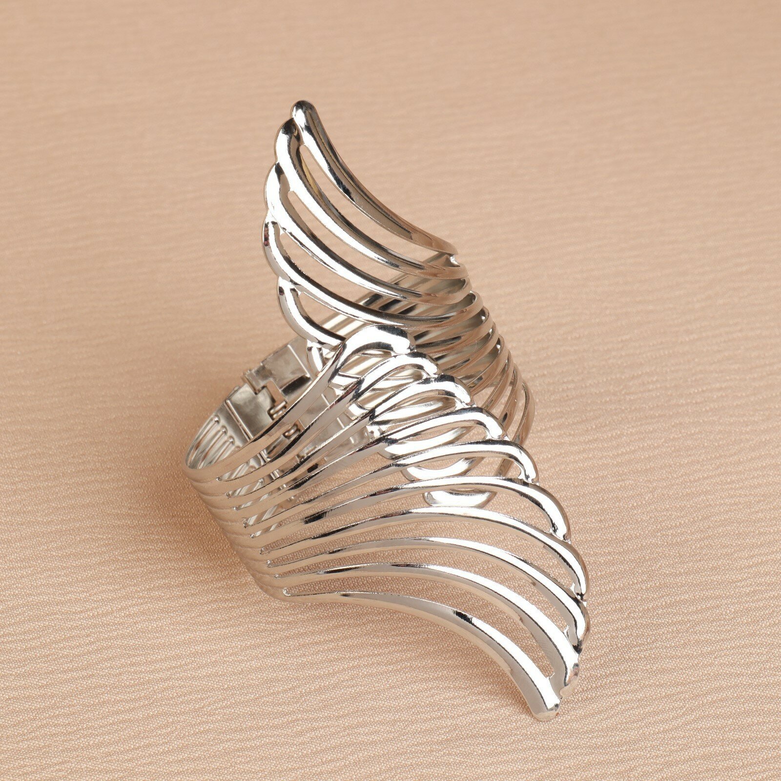 Подхват для штор «Крылья», d = 6 × 10 см, цвет серебряный - фотография № 3