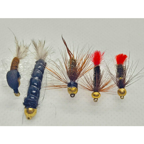 Муха веснянка для ловли хариуса 5 штук 650₽