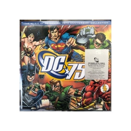 Сборник музыки вселенной DC Comics - Various - The Music Of DC Comics: 75th Anniversary Collection (2LP прозрачный голубой)