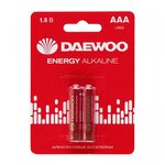 Батарейка AAA LR03 1,5V alkaline BL-2шт DAEWOO ENERGY (5029873) - изображение