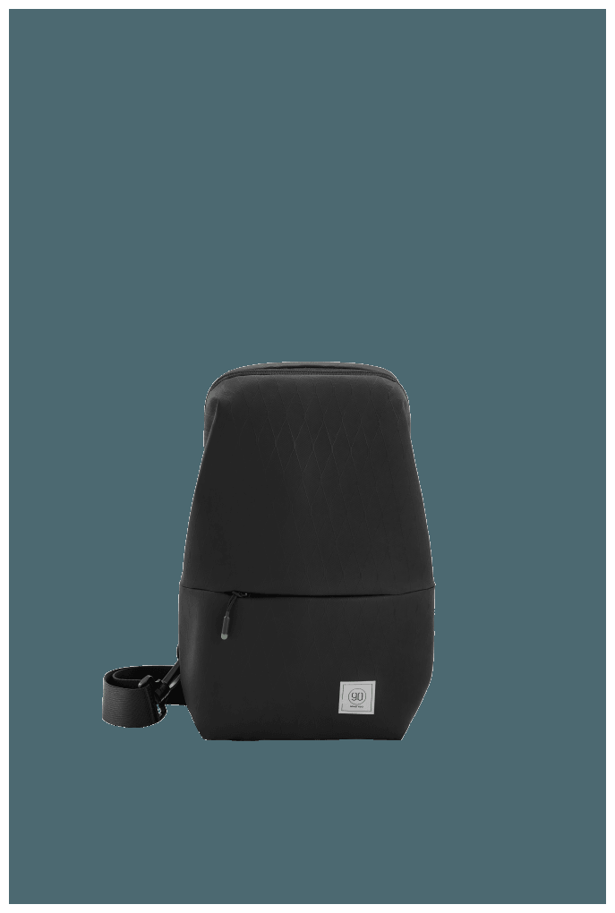 Рюкзак NINETYGO City sling bag черный - фото №6