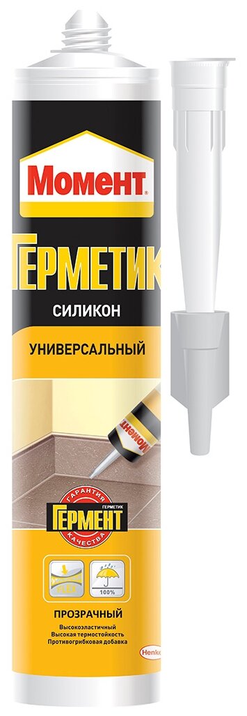 Герметик силиконовый универсальный прозрачный 280мл Henkel 1120114