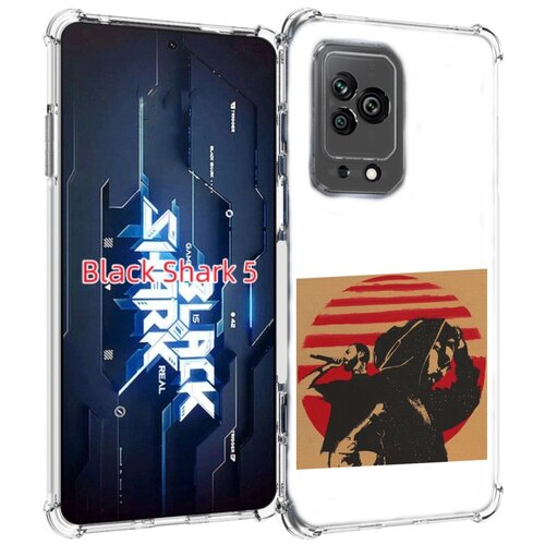 Чехол MyPads Утопия Мияги и Энди панда для Xiaomi Black Shark 5 задняя-панель-накладка-бампер
