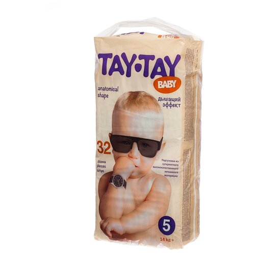 TAY-TAY Baby Подгузники 5 (14+ кг), 32 шт.