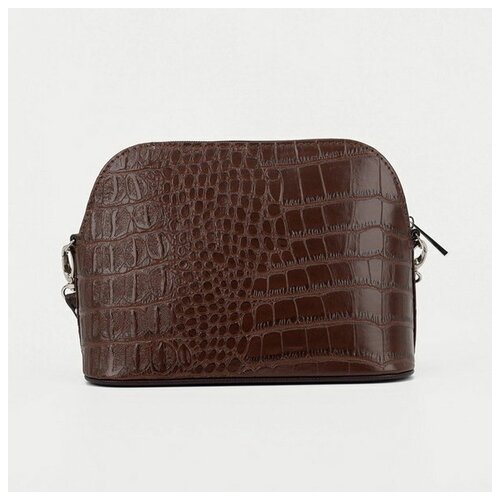 фото Кросс-боди, отдел на молнии, наружный карман, длинный ремень, цвет светло-коричневый, 44 шт. textura