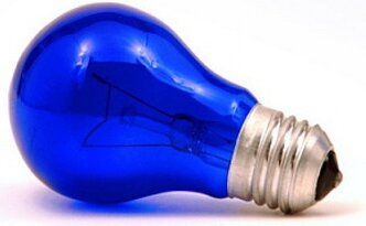 Лампа накаливания вольфрамовая синяя Просто-полезно