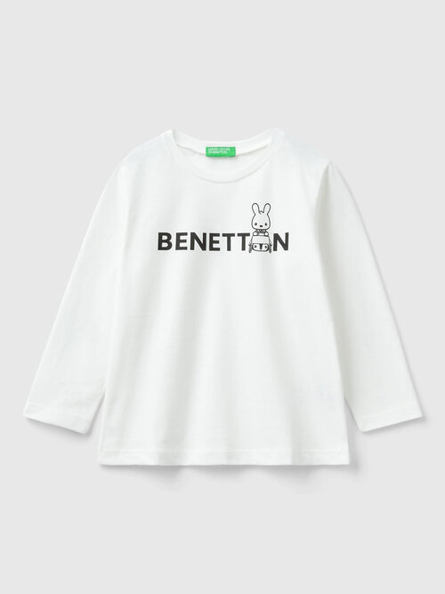 Лонгслив UNITED COLORS OF BENETTON, размер 116 (YS), белый