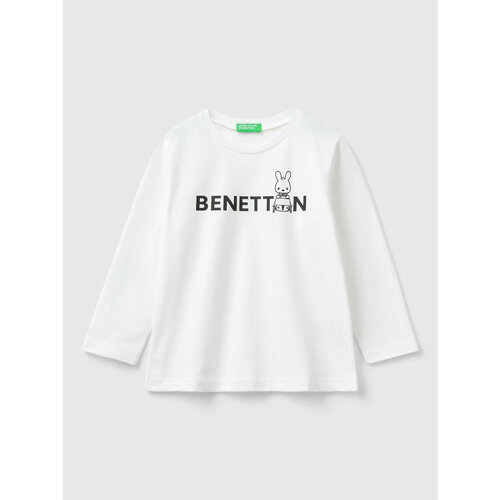 фото Лонгслив united colors of benetton, размер 116 (ys), белый