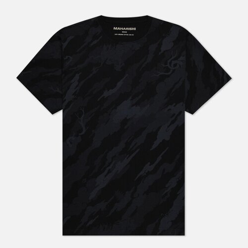 Мужская футболка maharishi Bonsai Forest Organic чёрный, Размер XL