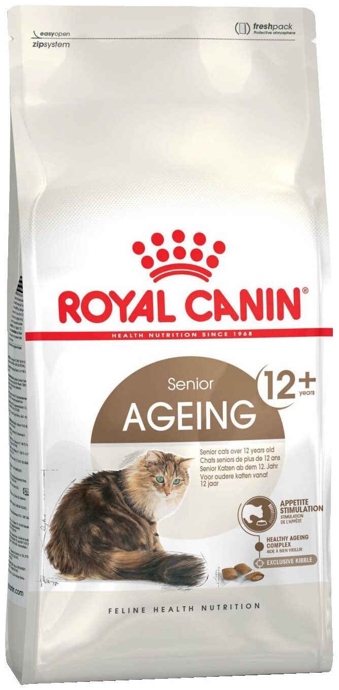 ROYAL CANIN AGEING 12+ для пожилых кошек старше 12 лет (2 кг)