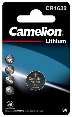 Элемент питания литиевый CR CR1632 BL-1 (блист.1шт) Camelion