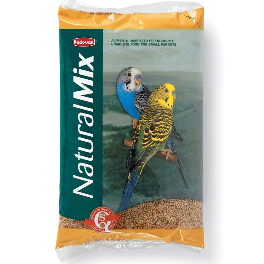 Padovan Natural Mix Сocorite для волнистых попугаев основной Злаковое ассорти