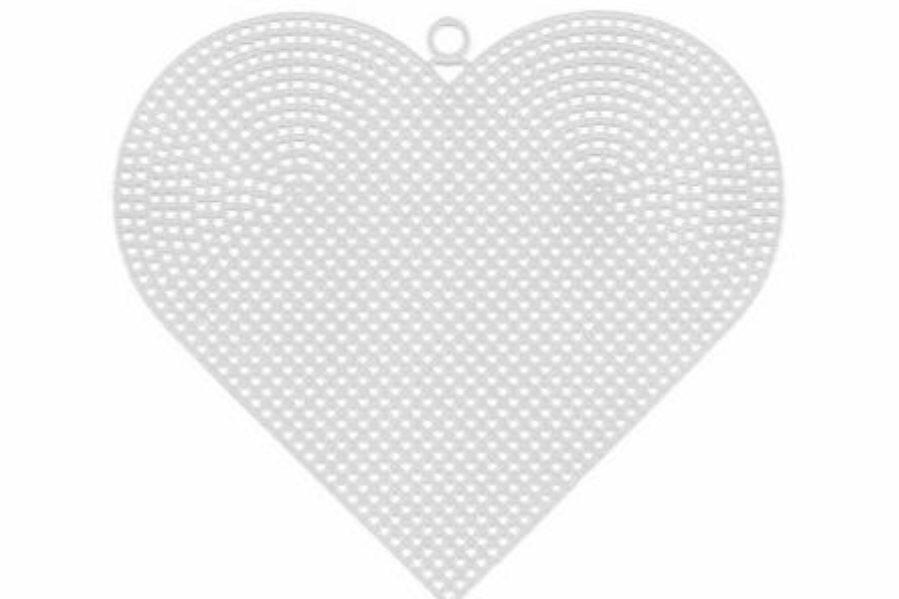 Канва пластиковая GAMMA 100%полиэтилен, Сердце, 17*15см, 1шт