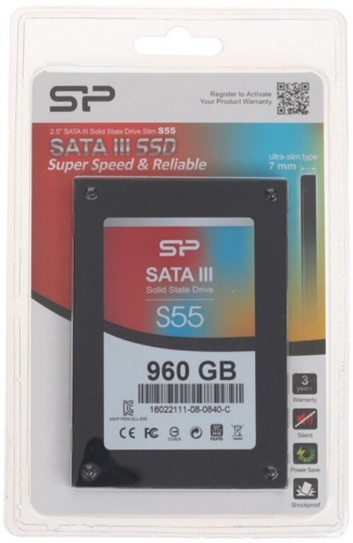 Твердотельный накопитель Silicon Power 960 ГБ SATA SP960GBSS3S55S25 - фотография № 12