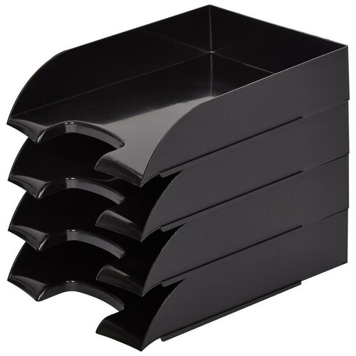 Лоток для бумаг ATTAСHE, черный 4шт/упаковке